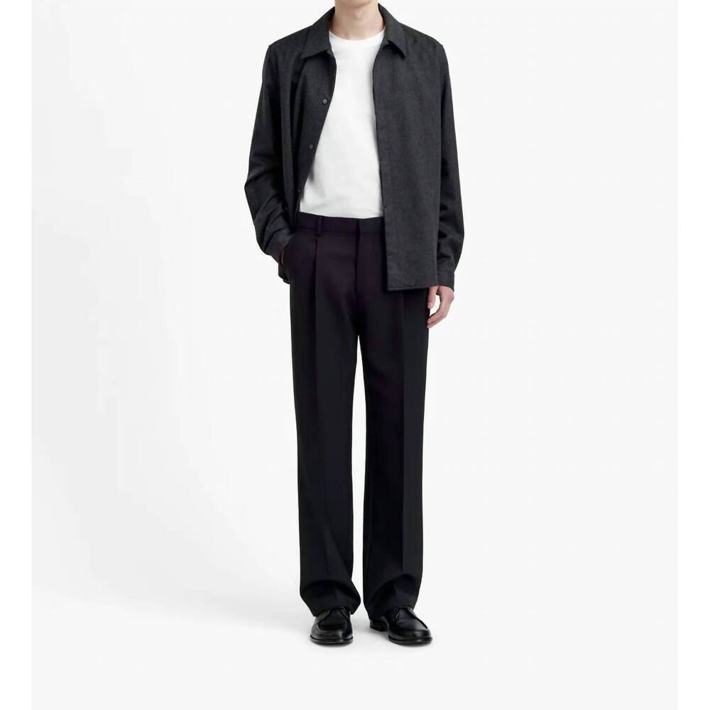 NEW TIGER OF SWEDEN todne straight leg trousers in black